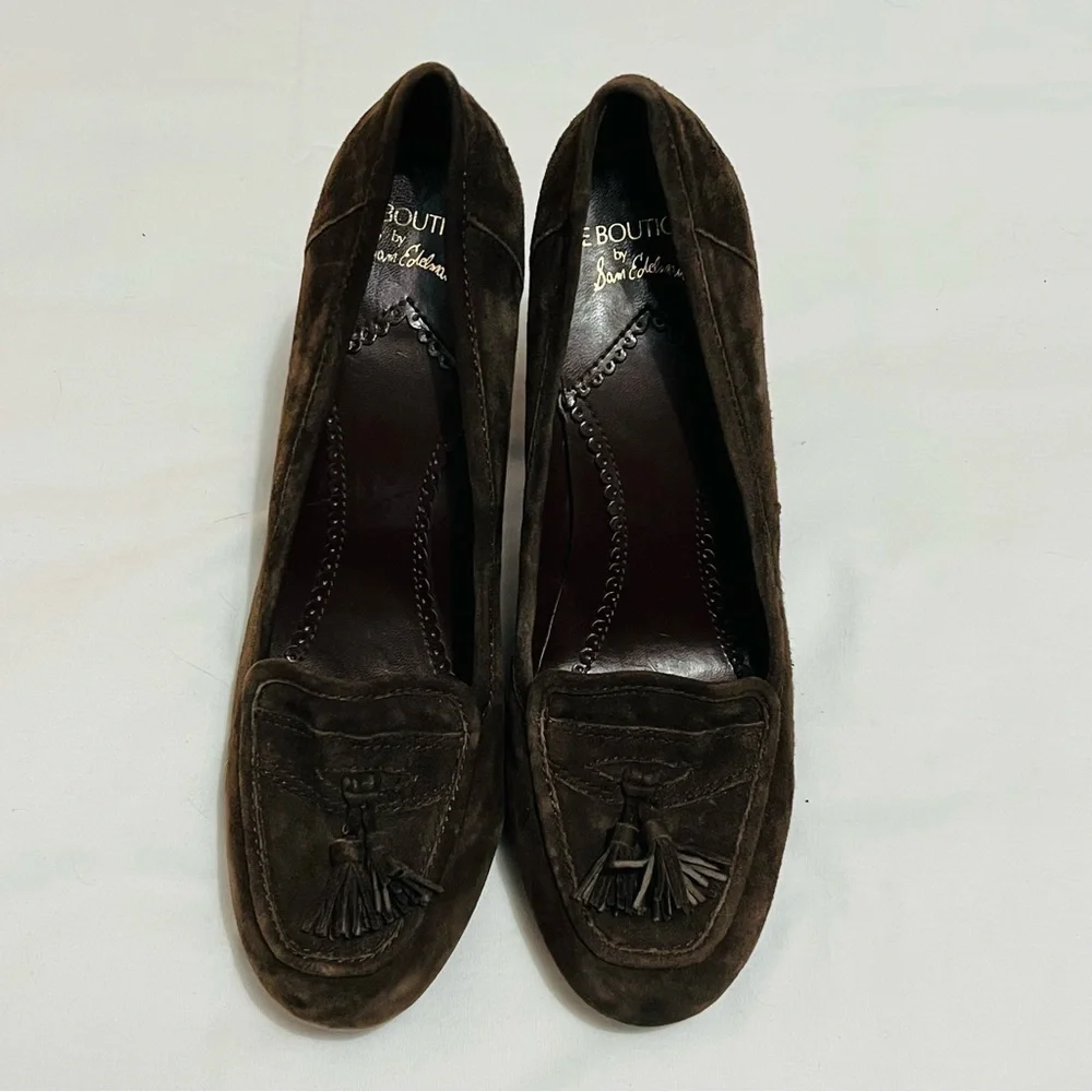 Sam Edelman Boutique Brown Suede Tassel Pumps